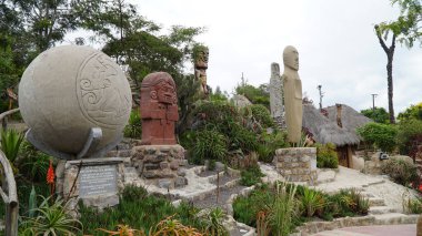 Intinan Ekvator Müzesi. Dünyanın ortası. Quito, Ekvador - 26 Ocak 2017.