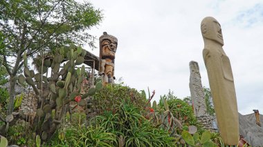 Intinan Ekvator Müzesi. Dünyanın ortası. Quito, Ekvador - 26 Ocak 2017.