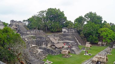 Tikal Maya Harabeleri. Antik Maya Tapınağı. Peten, Guatemala - 5 Mayıs 2017