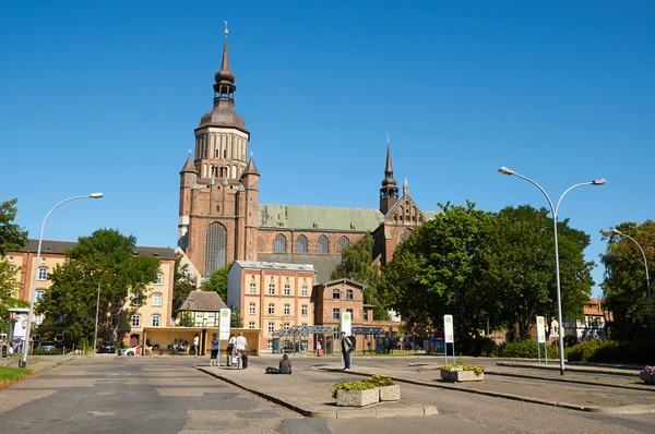 Kościół Najświętszej Marii Panny. Stralsund — Zdjęcie stockowe