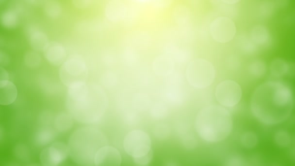 Animation bokeh verte 