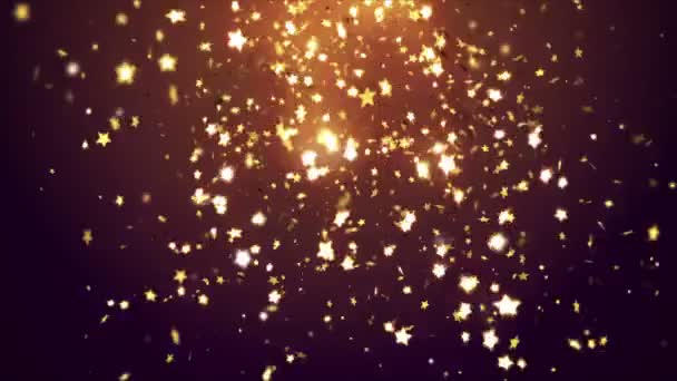 Estrellas que caen confeti — Vídeos de Stock