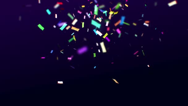 Confetti colorati che cadono — Video Stock