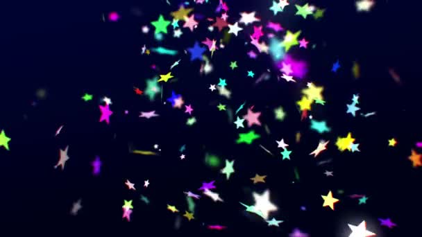 Confettis colorés tombant  