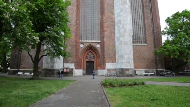 St Marien kilisede Stralsund — Stok video