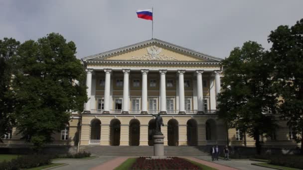 Smolny Enstitüsü. Saint Petersburg — Stok video
