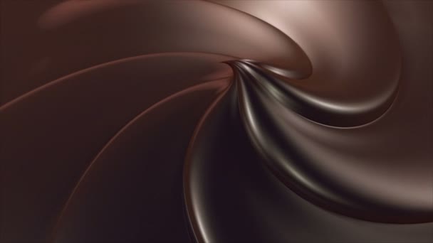 Flusso di cioccolato liquido — Video Stock