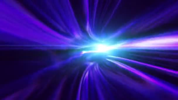 Tunnel Plasma Abstrait Travers Temps Animation — Video