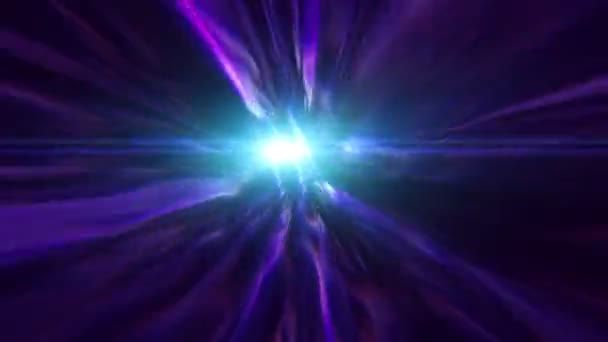 Tunnel Plasma Astratto Attraverso Tempo Animazione — Video Stock