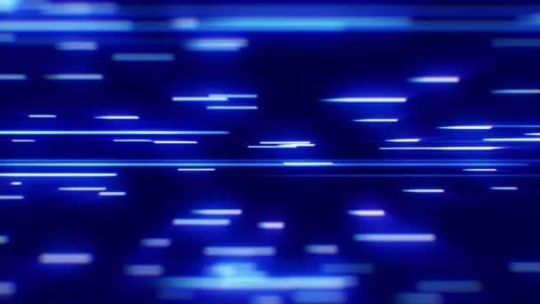 Lignes lumineuses en mouvement, fond d'animation abstrait