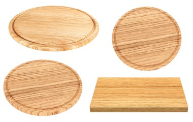 Tahta plaka beyaz arka planda izole edilmiş. 3B Görüntü