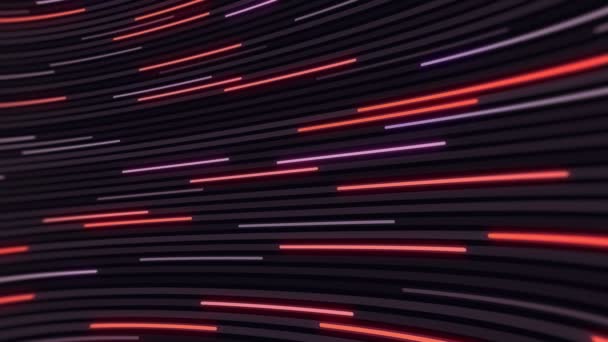 Bewegte Neonlinien Abstrakter Animationshintergrund Für Ihre Projekte — Stockvideo