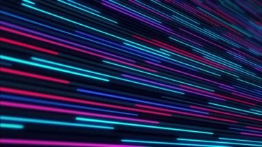 Neon çizgileri ve soyut canlandırma arkaplanı projeleriniz için hazır