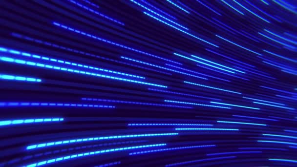 Bewegende Neon Lijnen Abstracte Animatie Achtergrond Klaar Voor Projecten — Stockvideo
