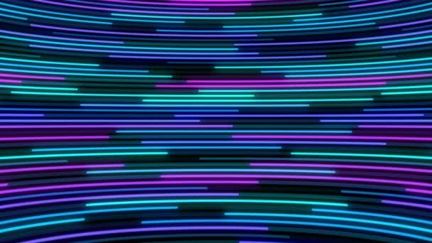 Bewegte Neonlinien Abstrakter Animationshintergrund Für Ihre Projekte — Stockvideo