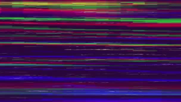 Glitch Video Signal Schade Achtergrond — Stockvideo