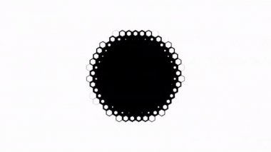 Altıgen şablon geçiş maskesi kümesi