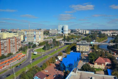 modern kent merkezi parçası. Kaliningrad