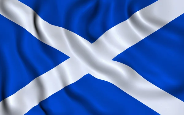 Прапор Шотландії. Сент-Ендрюс хрест — стокове фото