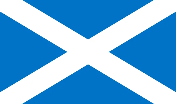 Skotlands flag. Saint Andrews kryds - Stock-foto