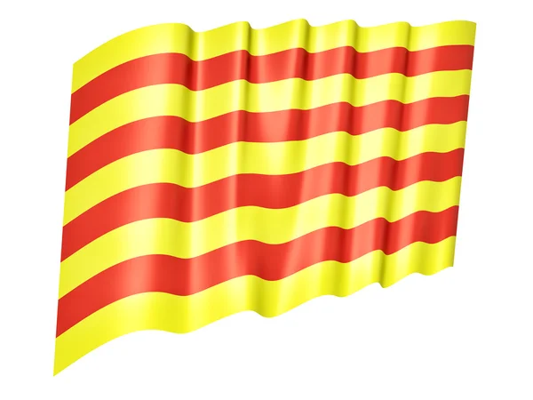 Kataloniens flag - Stock-foto