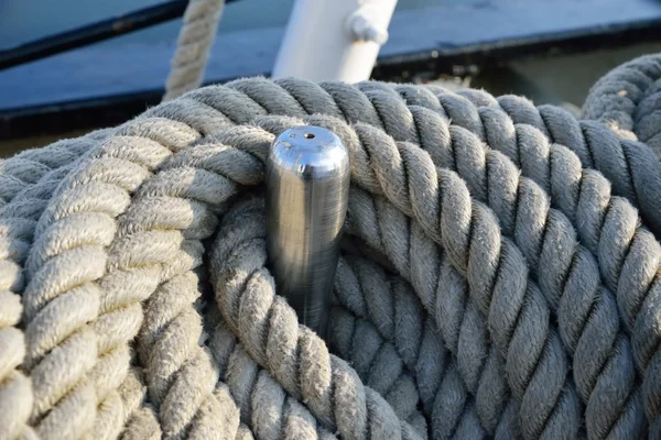 Rigging of an old sailing vessel — Stock Photo, Image