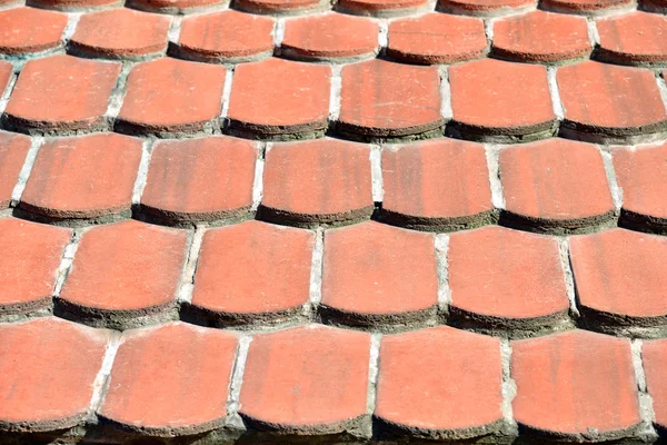 Clay roof tiles — Stockfoto