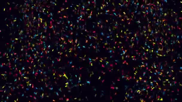 Renkli konfeti — Stok video