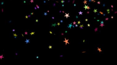 Renkli yıldız düşüyor