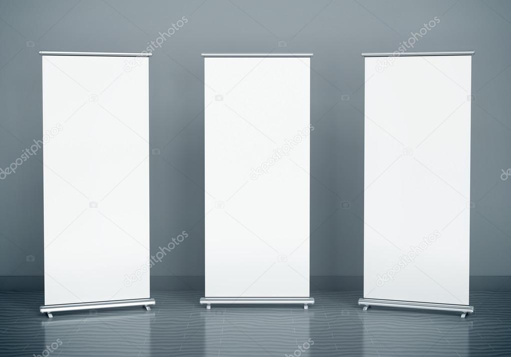 Blank roll-up banners