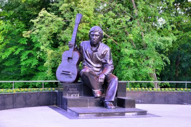 Sovyet şarkıcı Vladimir Vysotsky Anıtı