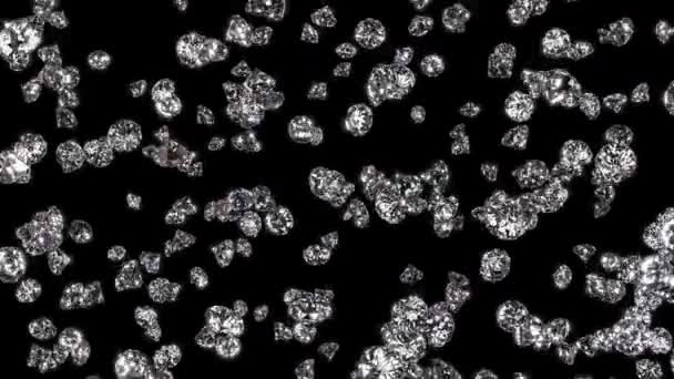 Spadające diamentów — Wideo stockowe