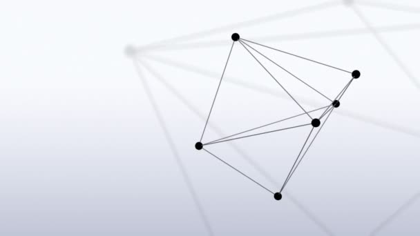 Estructura poligonal abstracta estable — Vídeos de Stock