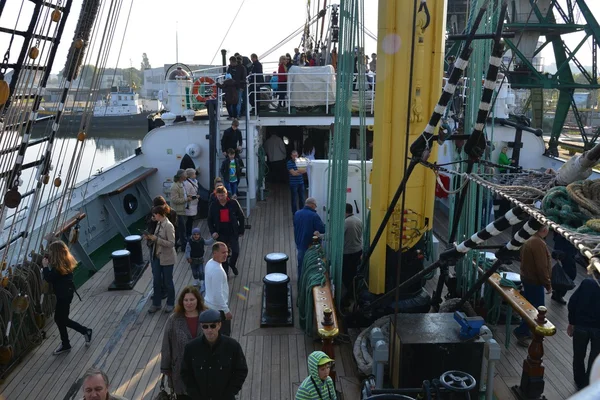 Kruzenshtern ex Pádua, no porto de pesca. Kaliningrado — Fotografia de Stock