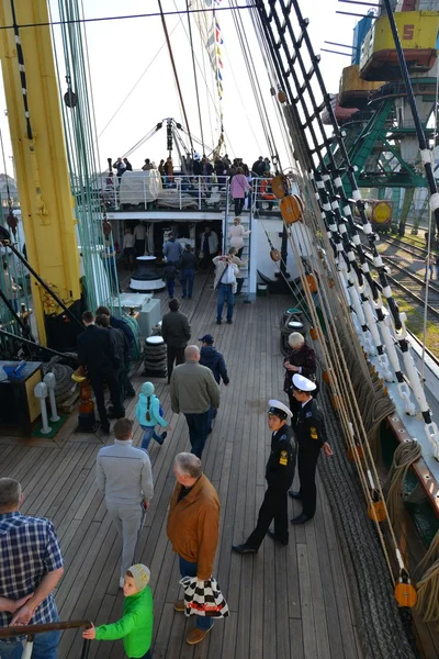 Kruzenshtern ex Pádua, no porto de pesca. Kaliningrado — Fotografia de Stock