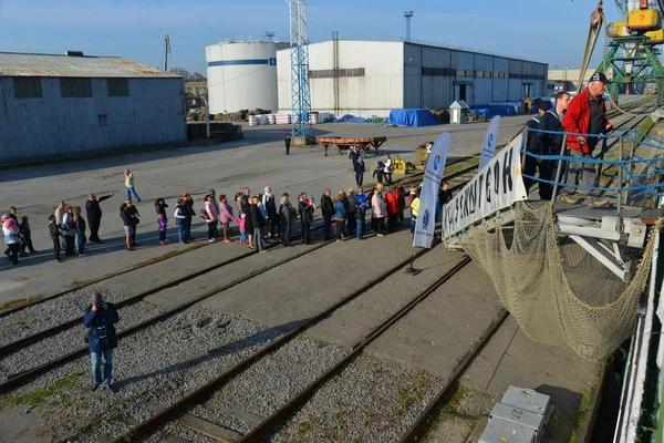 Kruzenshtern ex Padova, nel porto peschereccio. Kaliningrad — Foto Stock