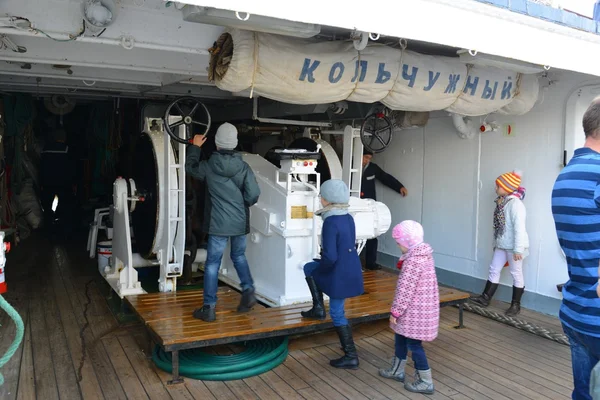 Kruzenshtern ex w Padwie, w porcie rybackim. Kaliningrad — Zdjęcie stockowe