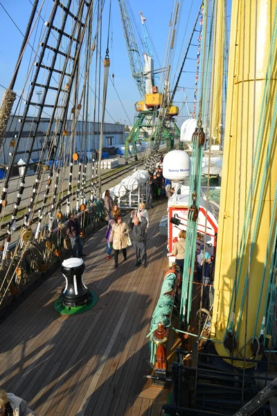 Kruzenshtern ex Padua, in the Fishing port. Kaliningrad — Stock Photo, Image