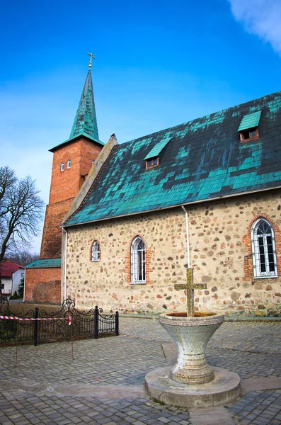 Microdistrict Lutheran Kilisesi (Kirche von Juditten). — Stok fotoğraf