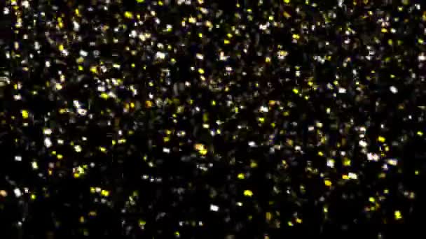 Confetti d'oro cadenti — Video Stock