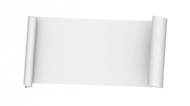 Beyaz kağıt kaydırma animasyon