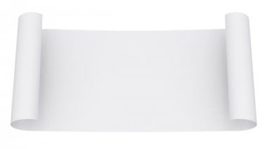 Beyaz kağıt kaydırma animasyon