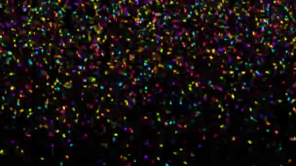 Caduta variopinti Confetti — Video Stock