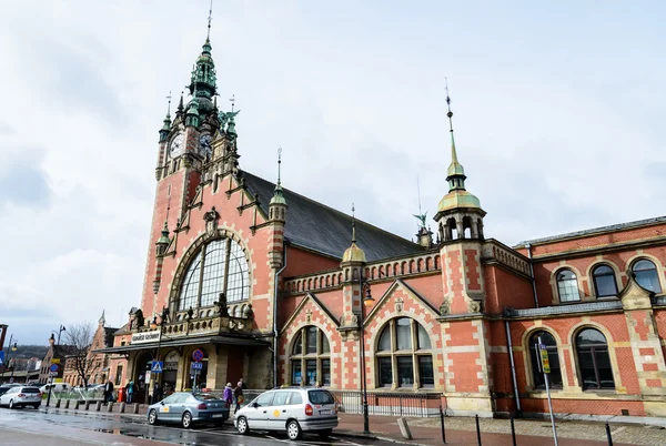 Main railroad station of Gdansk — Stock Photo, Image