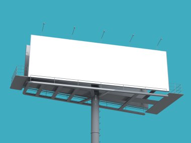boş ekran ile billboard