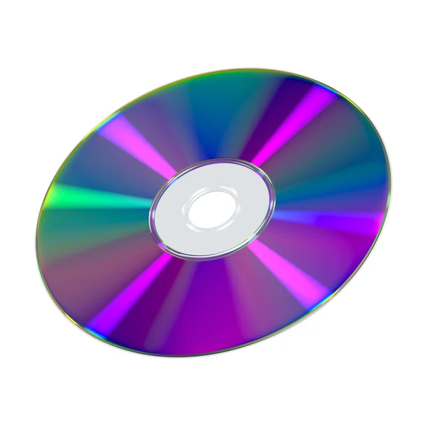 Cd of dvd disk op witte achtergrond — Stockfoto