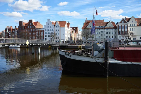 A velha parte de Lubeck. Alemanha — Fotografia de Stock