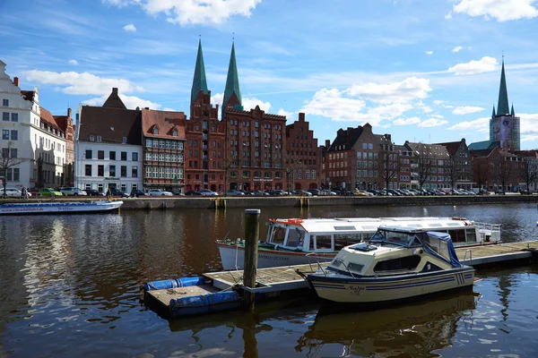 Oude stad van Lübeck. Duitsland — Stockfoto