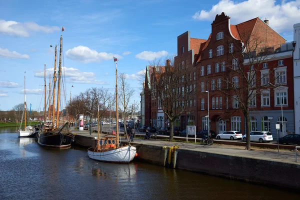 A velha parte de Lubeck. Alemanha — Fotografia de Stock