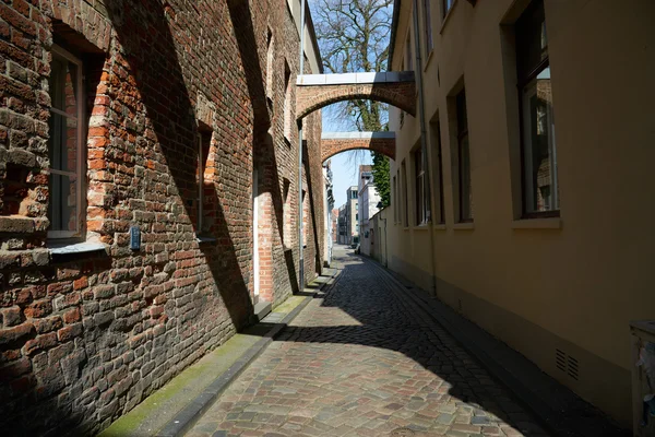 Stará část města Lübeck. Německo — Stock fotografie